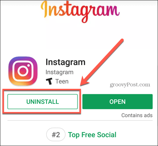instagram إلغاء