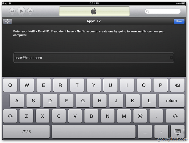 لوحة مفاتيح iPad