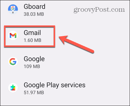 تطبيق android gmail