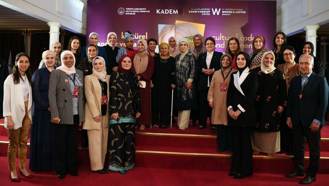 تحدثت أمينة أردوغان في القمة الدولية للمرأة والعدالة ، ممثلو المنظمات غير الحكومية