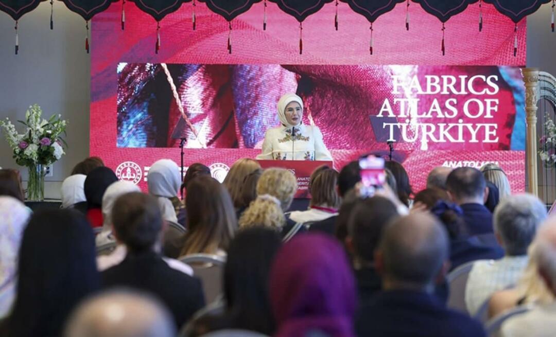 التقت السيدة الأولى أردوغان بزوجات الزعماء في نيويورك: كانت المنسوجات الأناضولية مبهرة