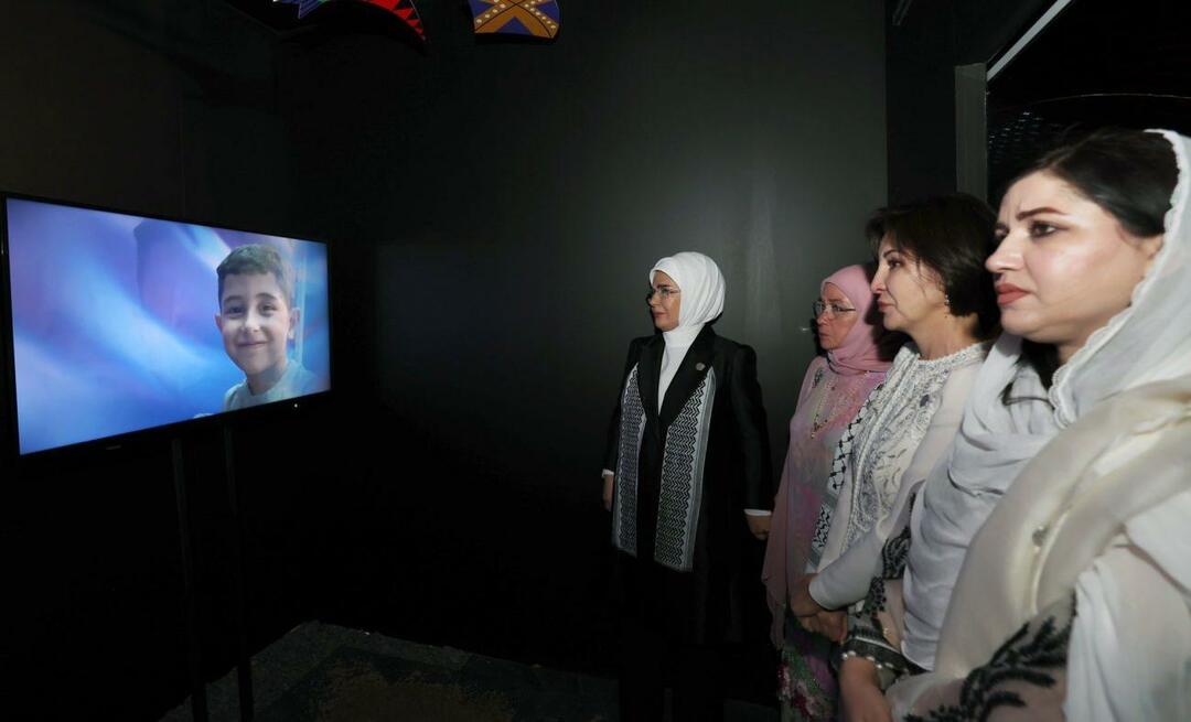 شاركت السيدة الأولى أردوغان معرض "غزة: مقاومة الإنسانية"!