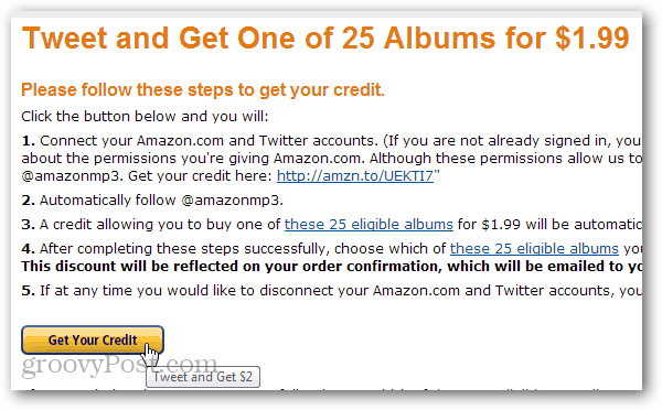 تقدم أمازون خصمًا بقيمة 7 دولارات أمريكية على 25 ألبومًا مختلفًا لملفات MP3 لتغريدة