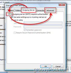 تكوين Outlook 2007 لحساب GMAIL IMAP