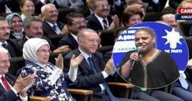 المغنية كيبارية للرئيس أردوغان وأمينة أردوغان: ضحوا بكم للخالق