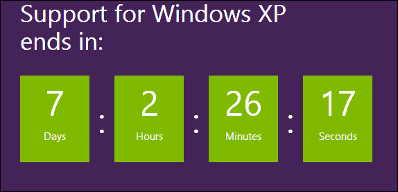 دعم XP ينتهي قريبًا