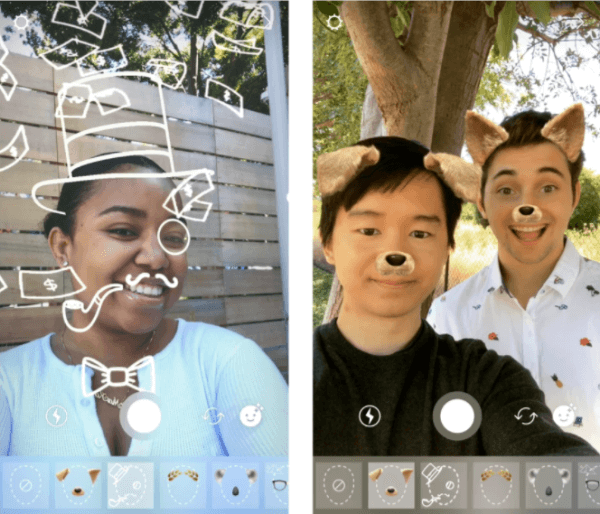 أطلقت Instagram Camera اثنين من مرشحات الوجه الجديدة التي يمكن استخدامها في جميع منتجات الصور والفيديو في Instagram.
