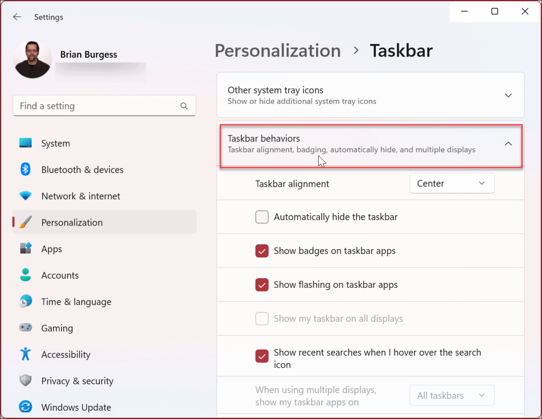 عرض الثواني على Windows 11 Taskbar Clock