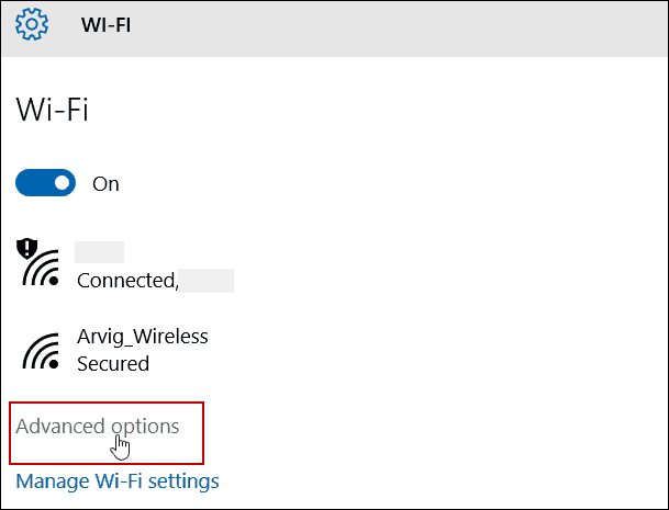 الإعدادات المتقدمة لشبكة WiFi