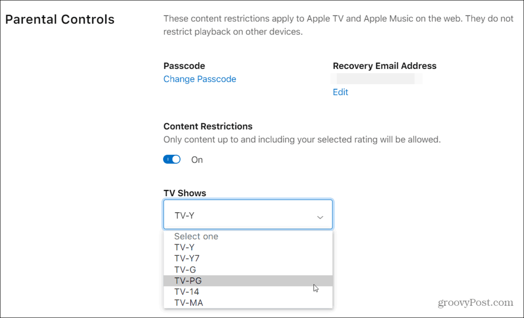 كيفية استخدام المراقبة الأبوية على Apple TV Plus