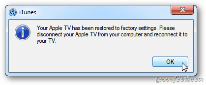 اكتمل تحديث Apple TV