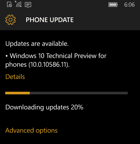 Windows 10 Mobile Preview Build 10586 متوفر الآن