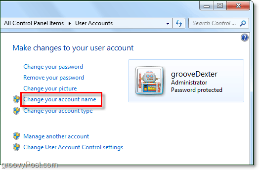 كيفية تغيير اسم المستخدم الخاص بك على Windows 7