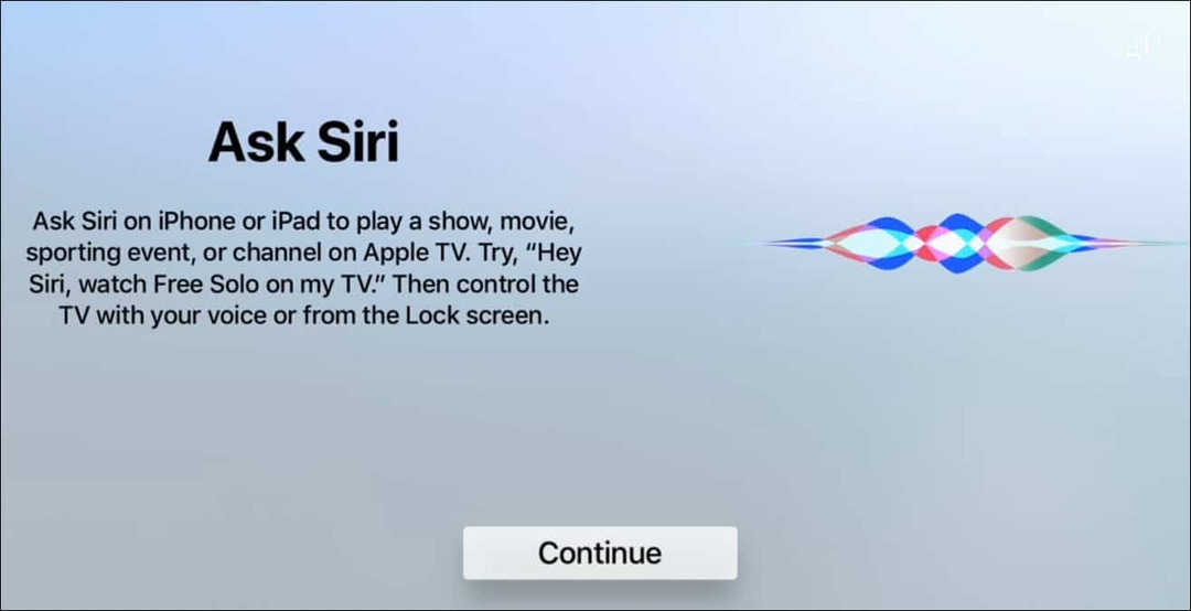 اسأل Siri Apple TV