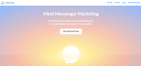 ManyChat هو خيار لإثبات خدمة العملاء عبر برامج الدردشة Messenger.