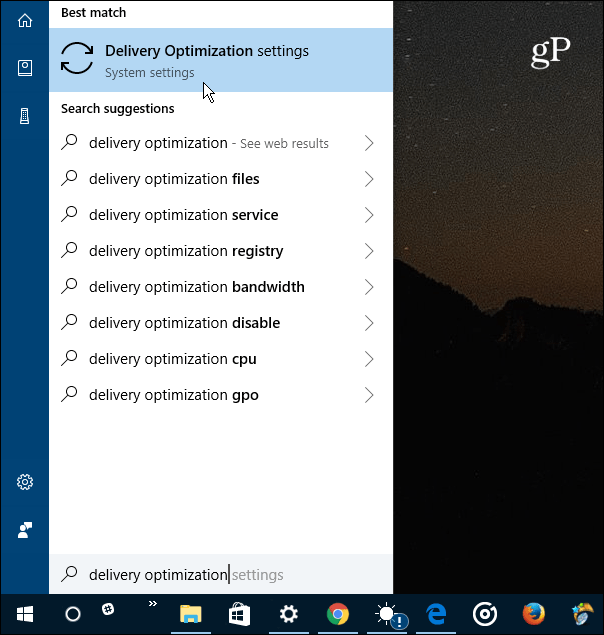 قائمة ابدأ لتحديث Windows 10 Fall Creators