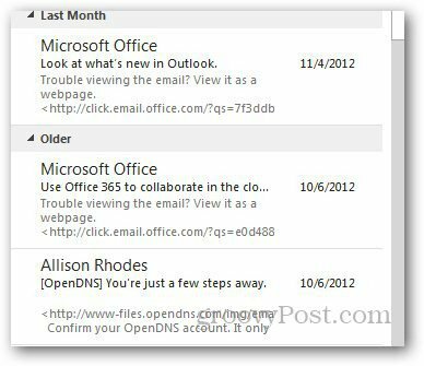 معاينة رسالة Outlook 5