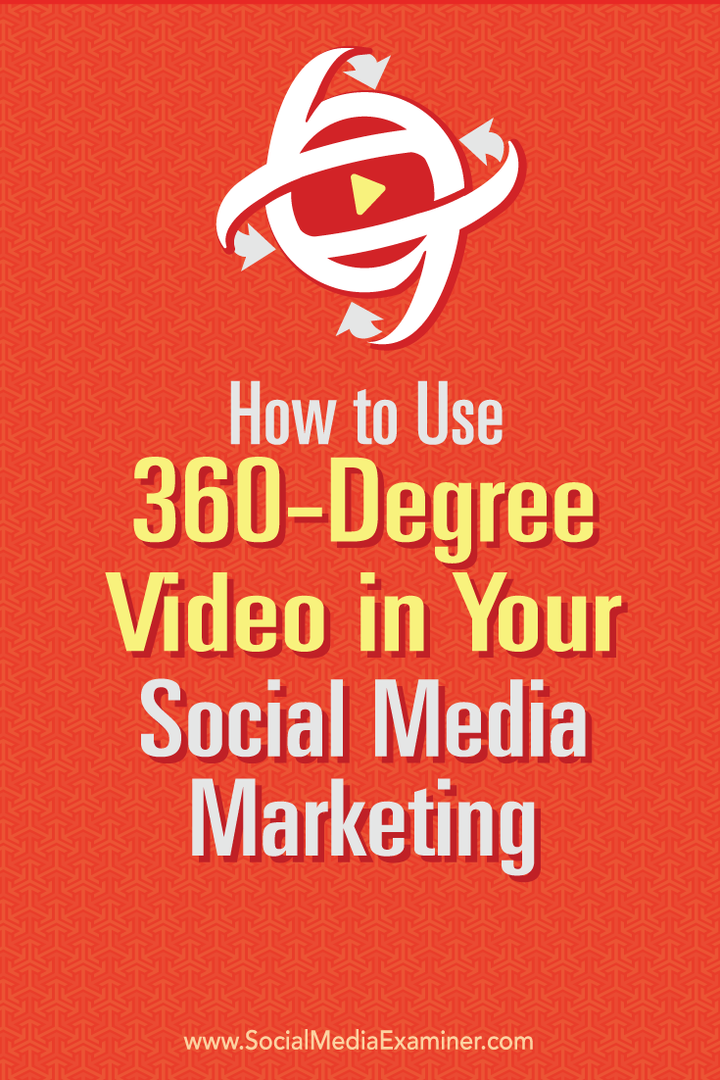 كيفية استخدام الفيديو بنطاق 360 درجة في التسويق عبر وسائل التواصل الاجتماعي: ممتحن وسائل التواصل الاجتماعي