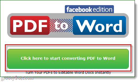 ابدأ في تحويل pdf إلى Word facebook edition