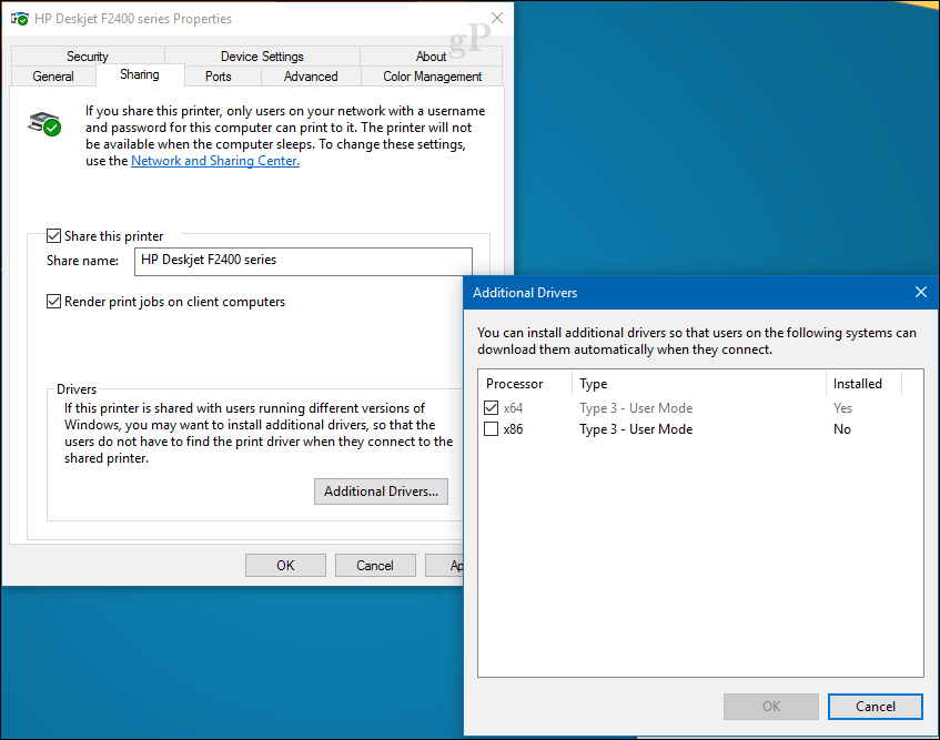 كيفية مشاركة طابعة في Windows 10