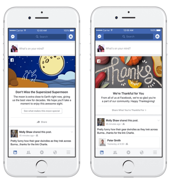 قدم Facebook برنامجًا تسويقيًا جديدًا لدعوة الأشخاص للمشاركة والتحدث عن الأحداث واللحظات التي تحدث في مجتمعاتهم وحول العالم.