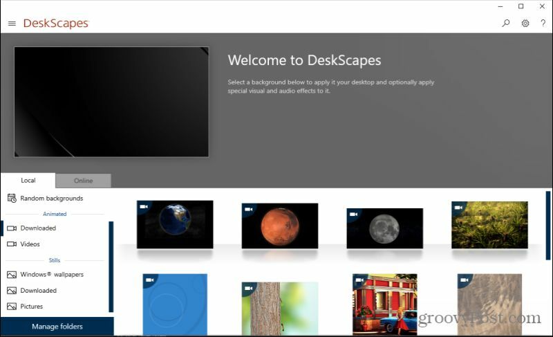 deskscapes سطح المكتب