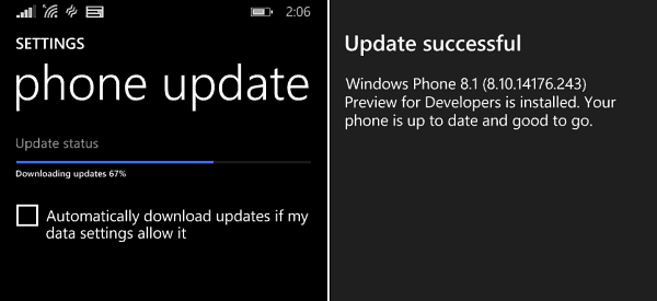 تقوم Microsoft بتحديث Windows Phone 8.1 للمطورين