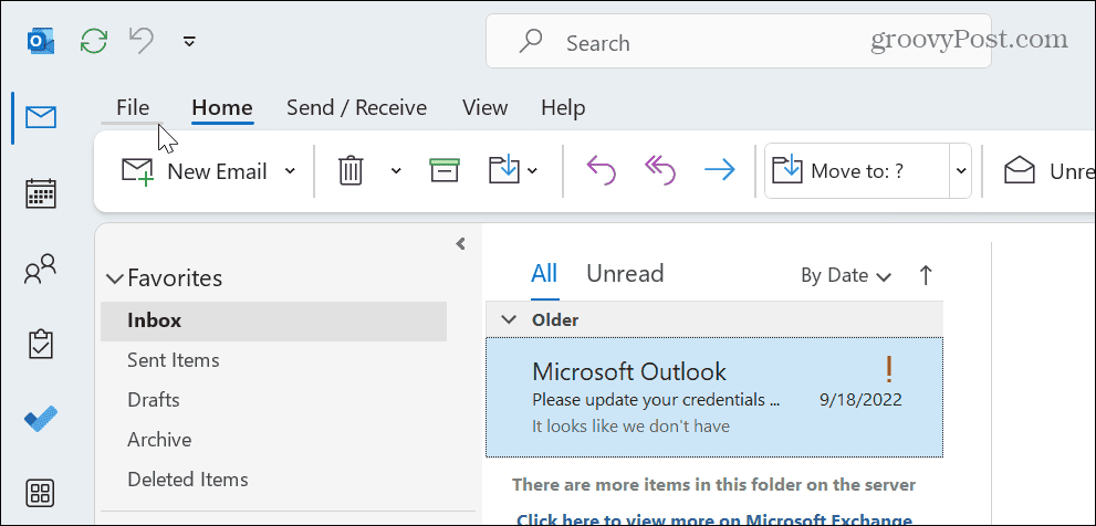 اطبع بريدًا إلكترونيًا من Outlook