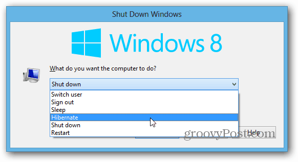 قم بإيقاف تشغيل Windows 8 Desktop