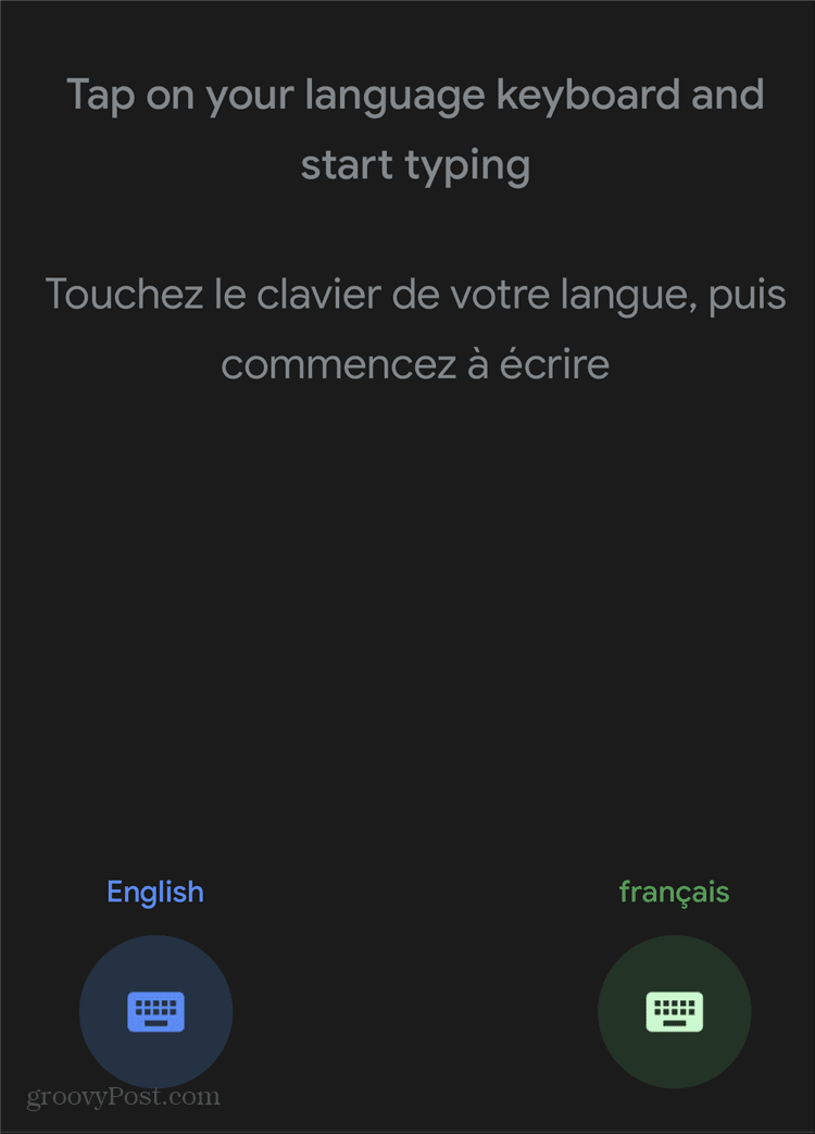 لوحة مفاتيح وضع مترجم Google Assistant