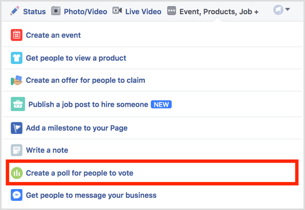 يقوم Facebook بإنشاء استطلاع للأشخاص للتصويت