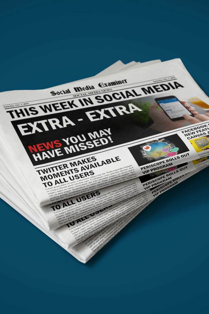 لحظات Twitter تُطلق ميزة سرد القصص للجميع: هذا الأسبوع في وسائل التواصل الاجتماعي: ممتحن وسائل التواصل الاجتماعي