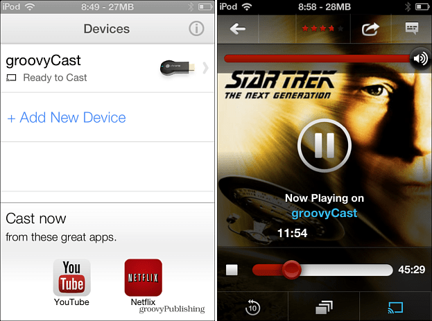 تطبيق Chromecast iOS