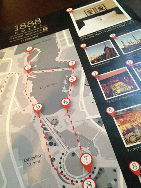 1888 فندق instagram خريطة المشي