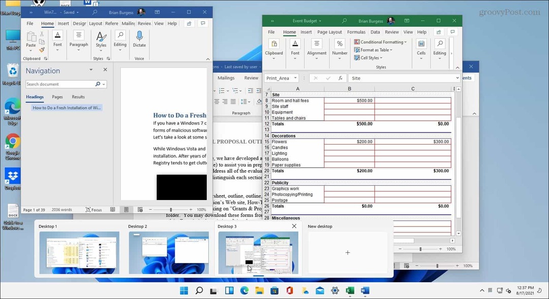 كيفية استخدام Virtual Desktops على Windows 11