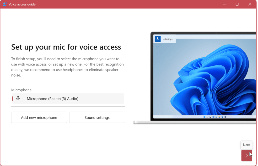 تمكين واستخدام Voice Access على Windows 11