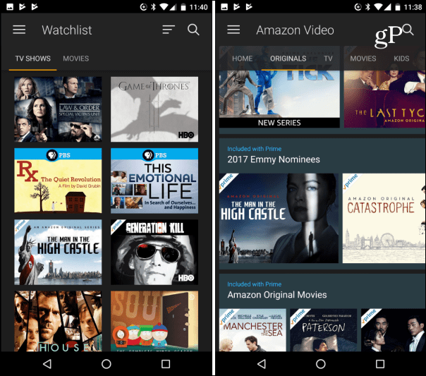 يتوفر تطبيق Amazon Prime Video الآن في متجر Google Play الأمريكي