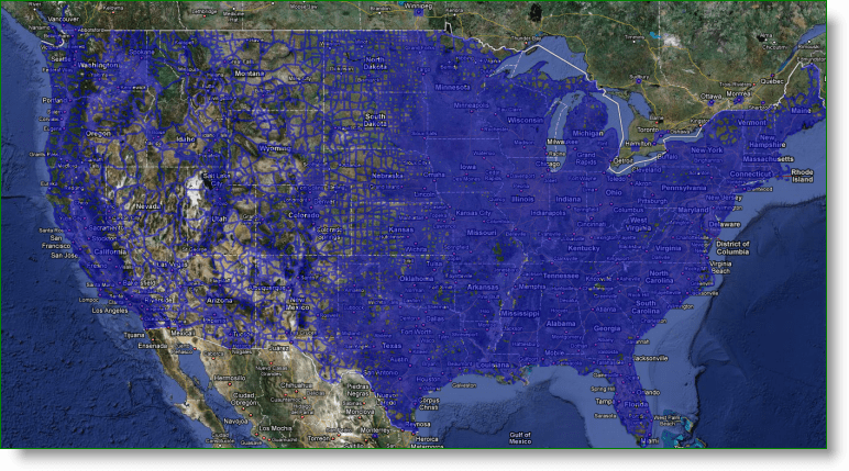 تغطية التجوّل الافتراضي في خرائط Google بالولايات المتحدة