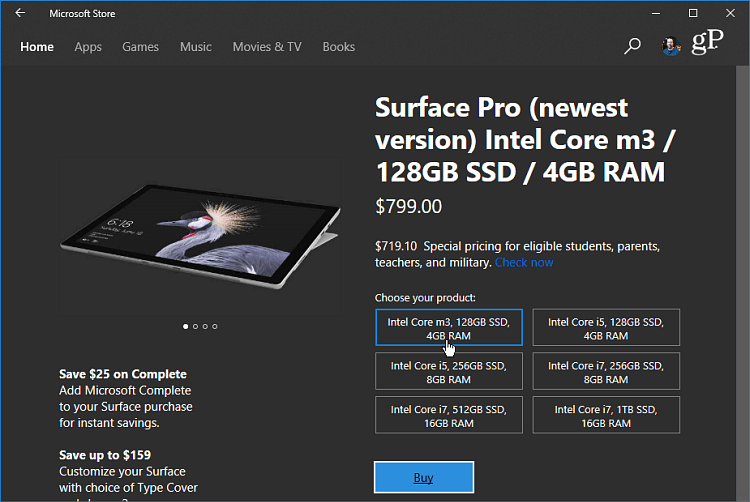 تطبيق Surface Store Microsoft Store