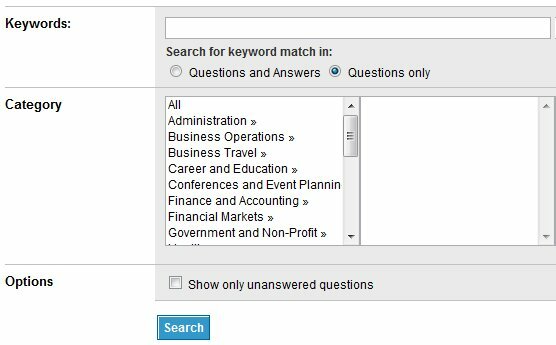LinkedIn إجابات البحث المتقدم