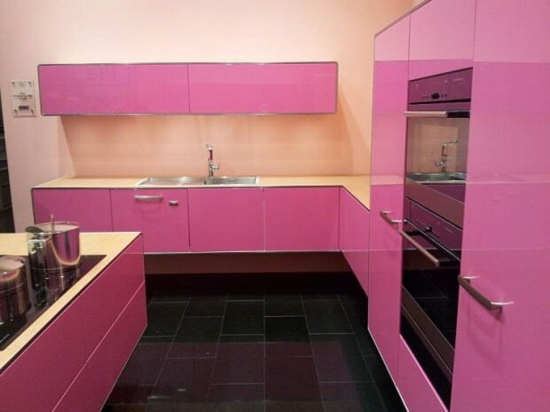أفكار تزيين المطبخ الوردي