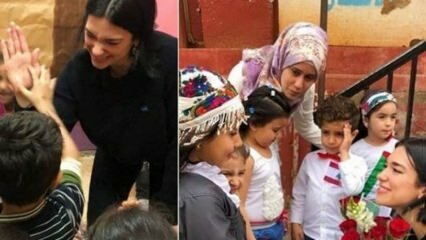 دعاء ليبا تلتقي بأطفال لاجئين سوريين!