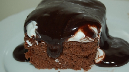 كيف تصنع اسهل بكاء؟ وصفة كعكة تبكي مع صلصة الشوكولاتة اللذيذة