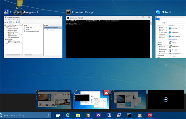 أغلق Windows 10 Virtual Desktop