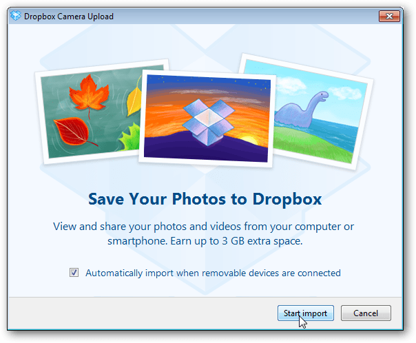 Dropbox تقدم 3Gigs من المساحة الحرة لاستخدام ميزة مزامنة الصور الجديدة
