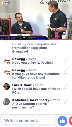 في BlizzCon ، تستضيف Newegg بثًا مباشرًا على Facebook لبناء جهاز كمبيوتر جاهز للواقع الافتراضي.