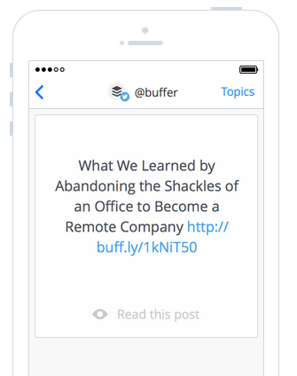 Daily by Buffer هي طريقة بسيطة لاكتشاف ومشاركة محتوى رائع. 