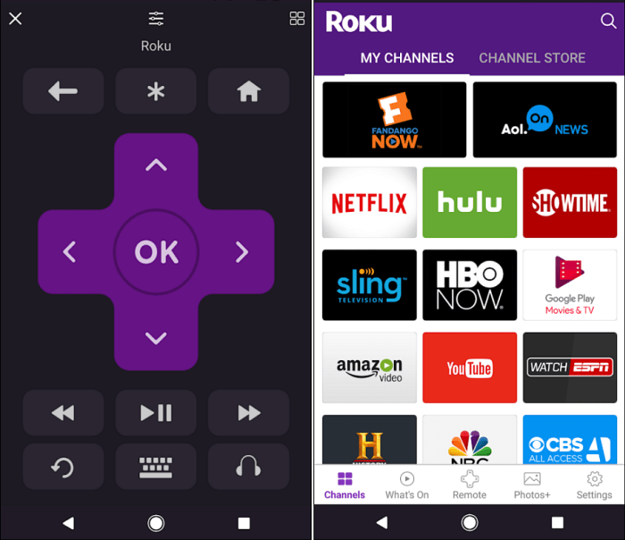 تطبيق Roku Remote Android