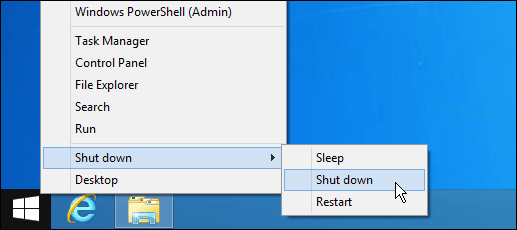 إيقاف تشغيل زر Windows 8.1 Start