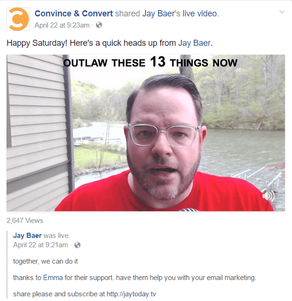 يضع Jay الفيديو لكل حلقة من حلقات Jay Today على أربع منصات وسائط اجتماعية مختلفة ، بالإضافة إلى منشور مدونة على LinkedIn و Medium وموقعه الإلكتروني.